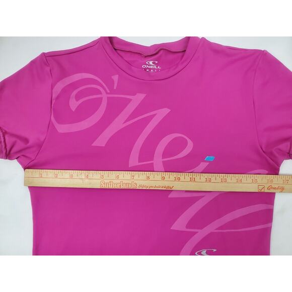 O'Neill Swimwear Size S Small Skins UPF 50+ Rash Guard Pink Beach Shirt Top - Picture 7 of 8